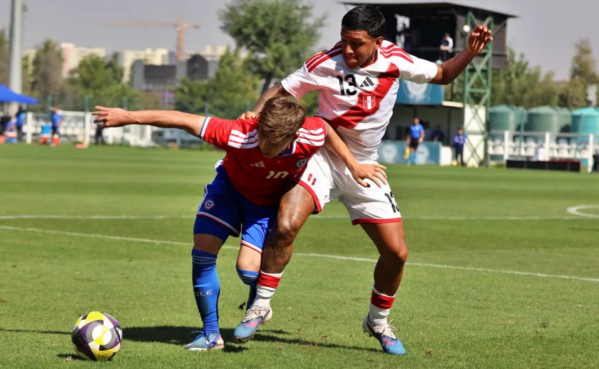Selección chilena Sub 20 empata ante Perú