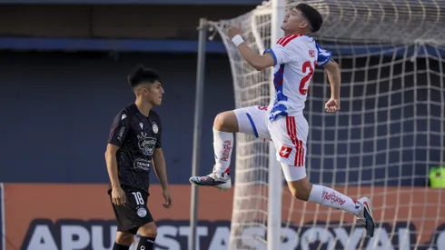 El canterano de la U no escondió su alegría tras marcar su primer gol.