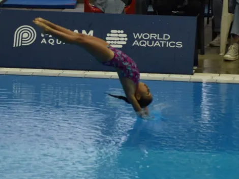 Chilena de 8 años es campeona de clavados
