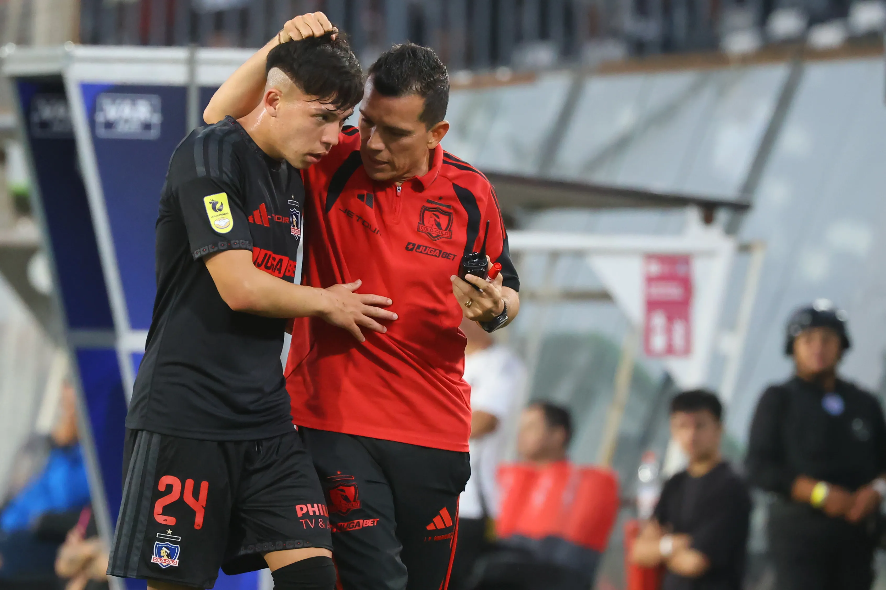 Leandro Hernández anotó su primer gol en Colo Colo. Foto: Jonnathan Oyarzun/Photosport
