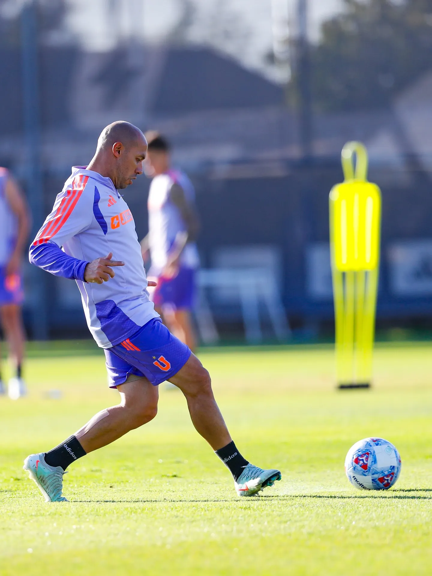 Marcelo Díaz entrena en el CDA. Foto: U de Chile