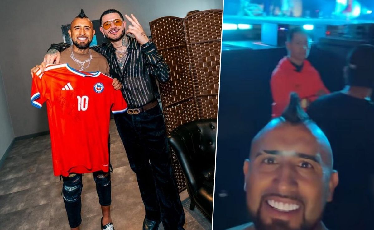Arturo Vidal disfrutó en el concierto de Kapo: “Bienvenido al país más lindo del mundo”