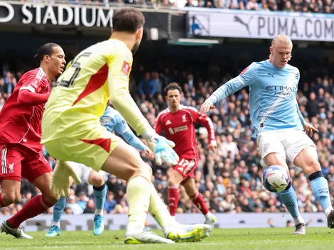 Goleada del Manchester City a Liverpool: triplete de Erling Haaland