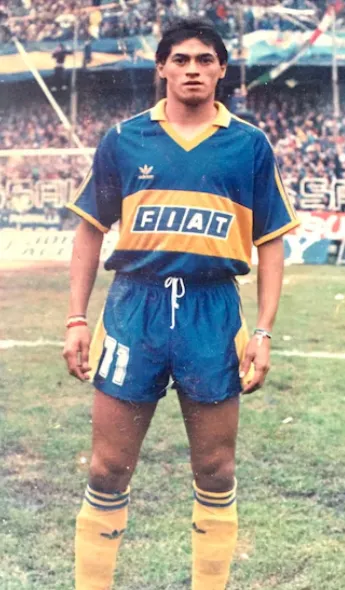 La Vieja Reinoso durante su época en Boca Juniors.