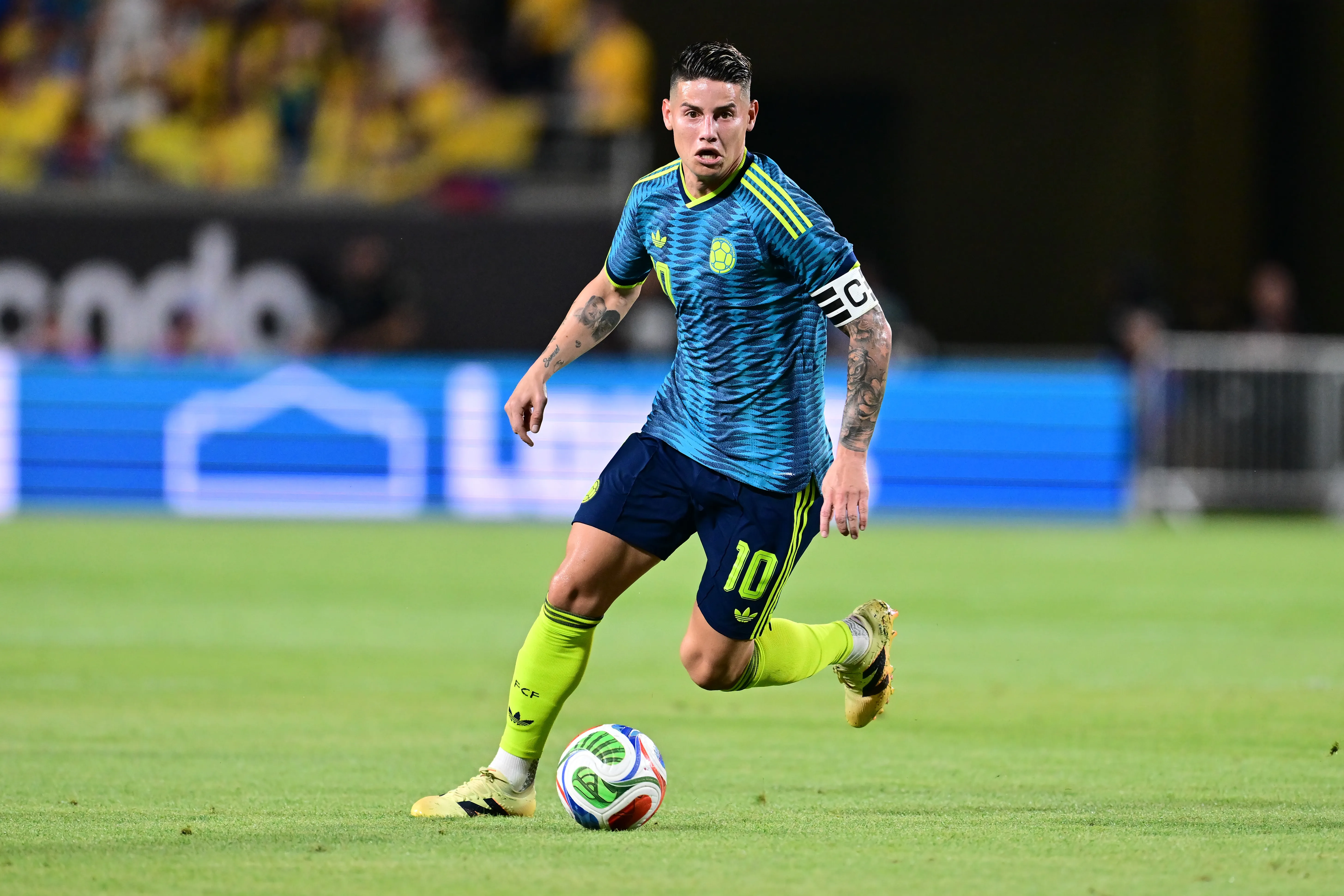 Las alarmas se activaron en Colombia: James Rodríguez es duda para el Mundial 2026 (Photo by Julio Aguilar/Getty Images)