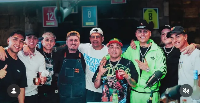 La grabación de Tercer Tiempo, donde cantó Maxi Guerrero.