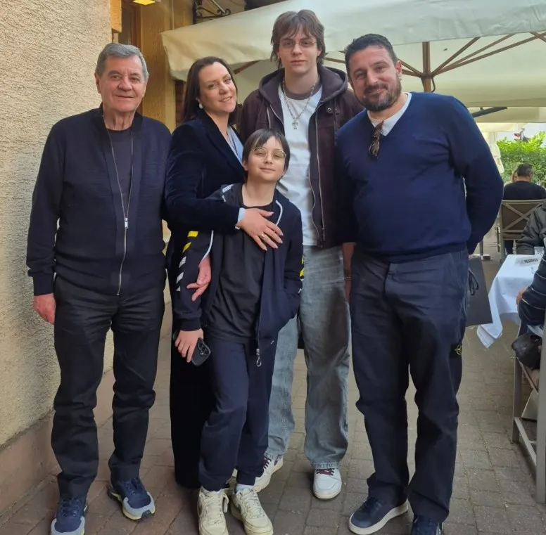 Así luce Jozic junto a su familia en la actualidad