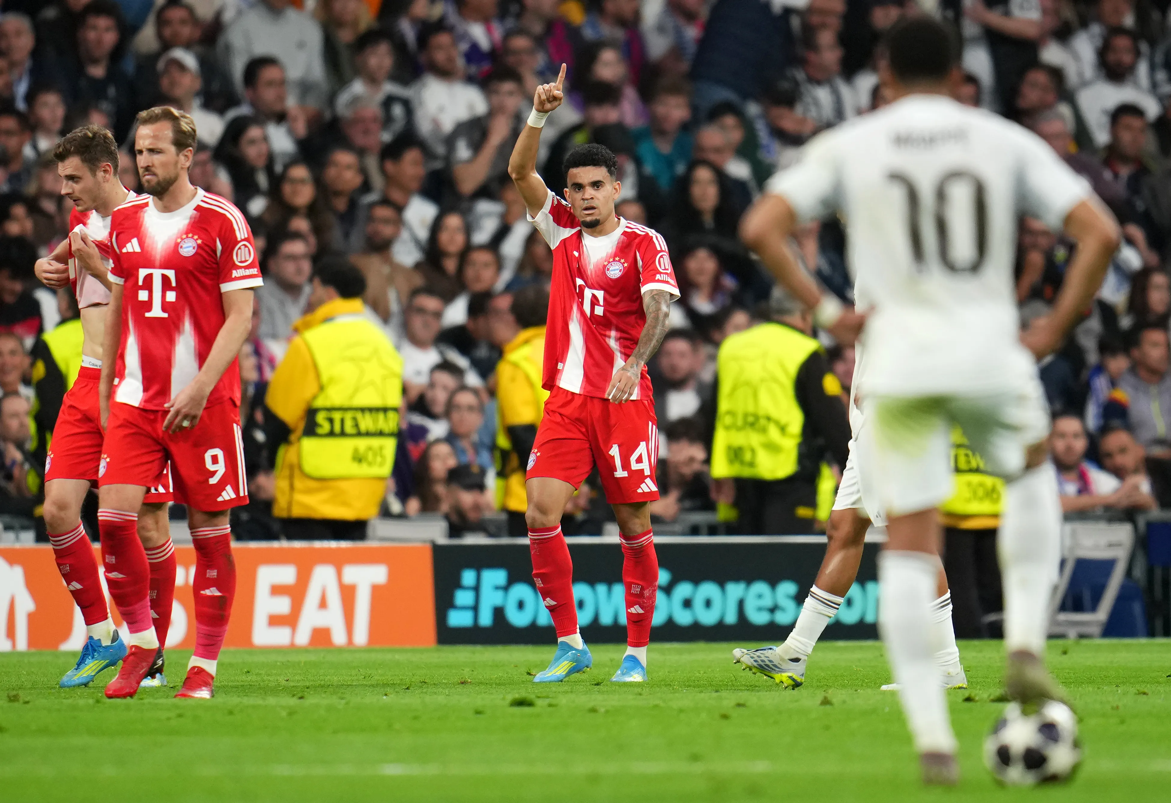 Mientras Bayern Múnich silenció al Real Madrid a domicilio, el x. en la ida por cuartos de final de la UEFA Champions League. Foto: Getty Images.