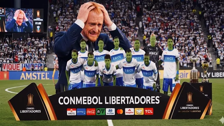 Martín Liberman se agarra la cabeza con los jugadores de la UC.