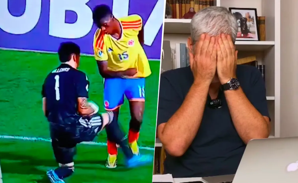 Juan Cristóbal Guarello reacciona al penal insólito de la Roja Sub 17