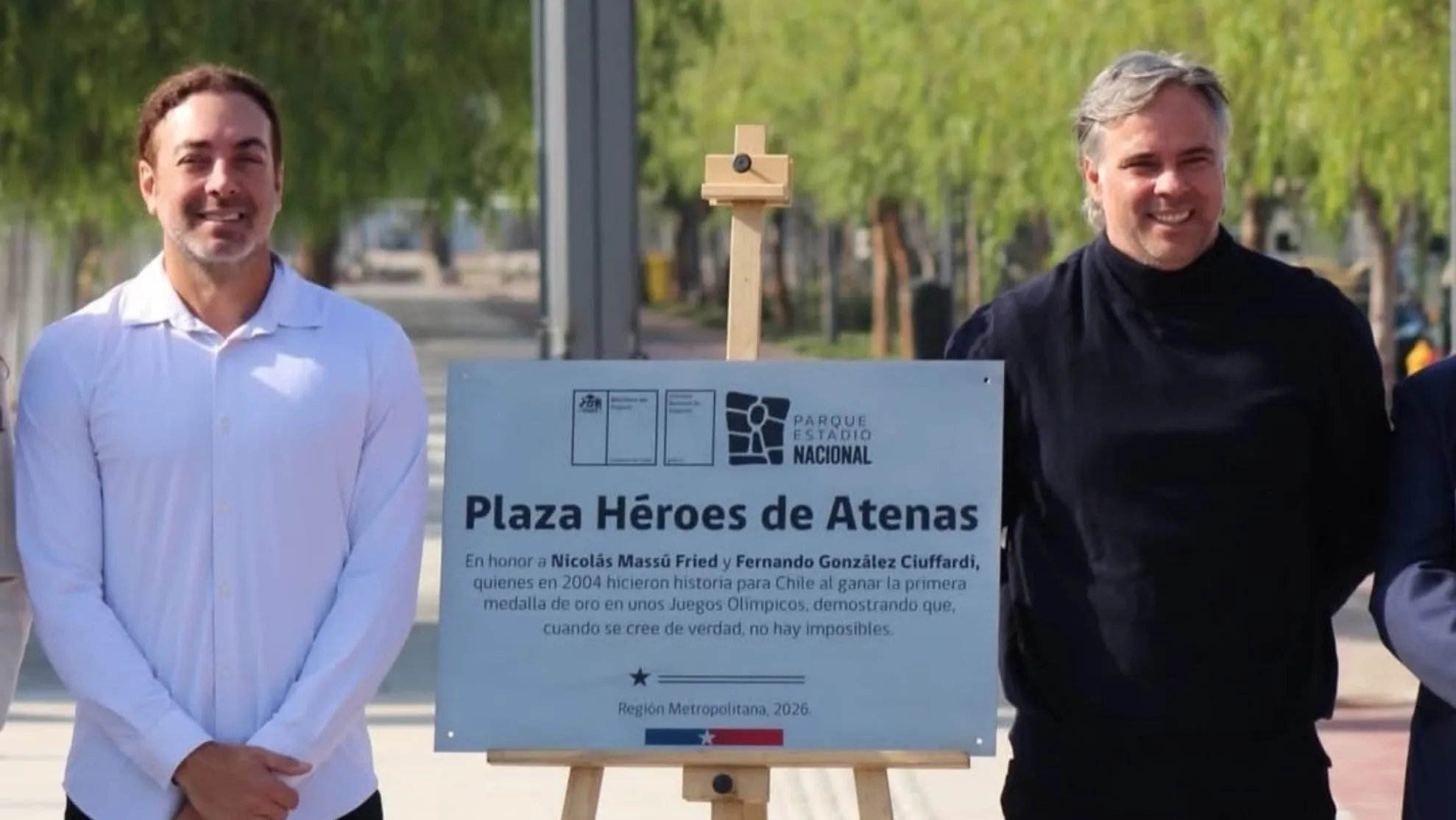 Massú y González tendrán una plaza con su nombre