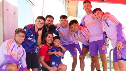 Gaspar Orozco fue con su familia a conocer a sus ídolos de la U.