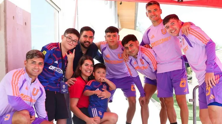Gaspar Orozco fue con su familia a conocer a sus ídolos de la U.