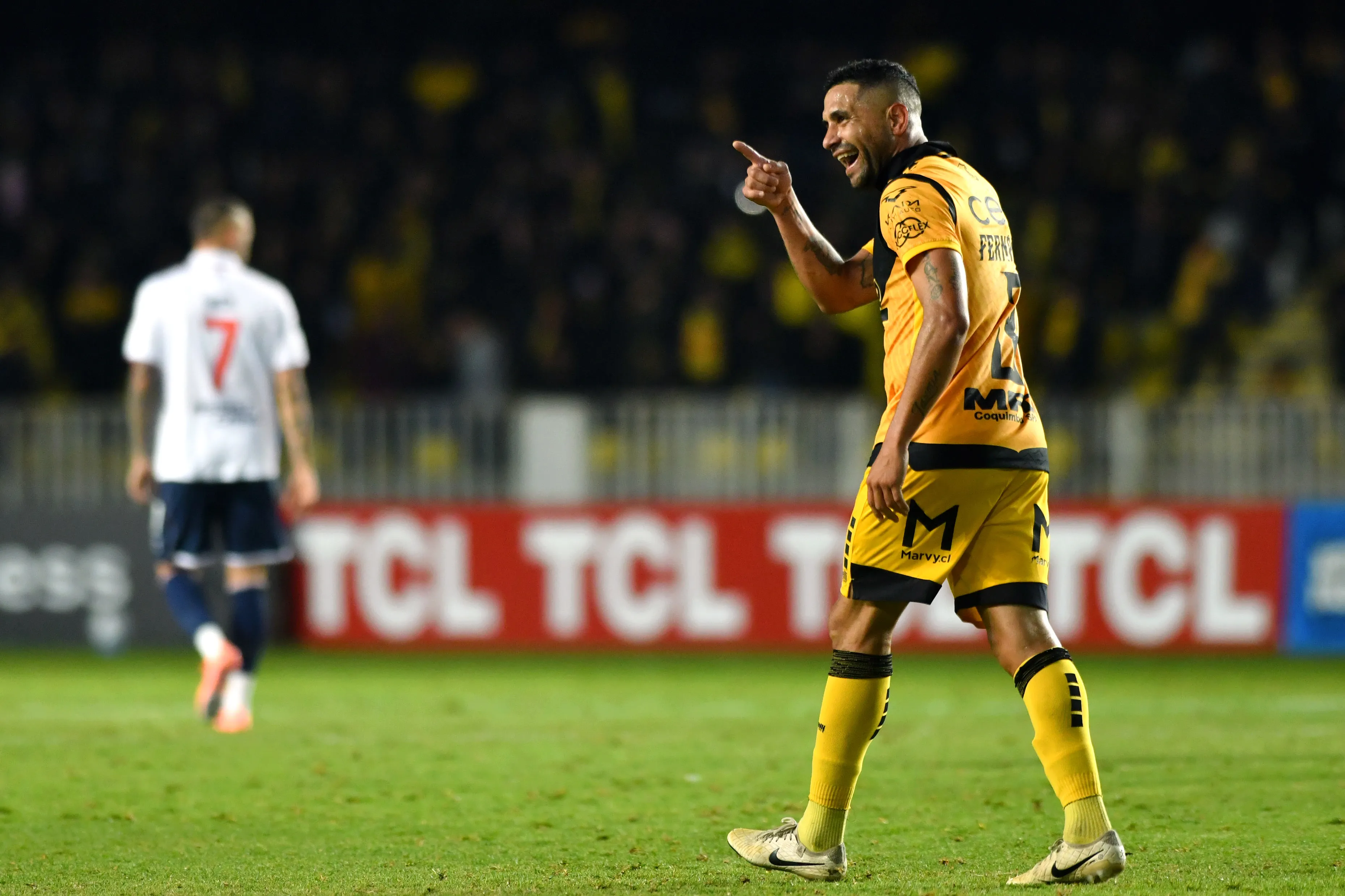 Manuel Fernández le dio un empate agónico a Coquimbo Unido en su debut en la Copa Libertadores 2026. | Foto: Photosport.