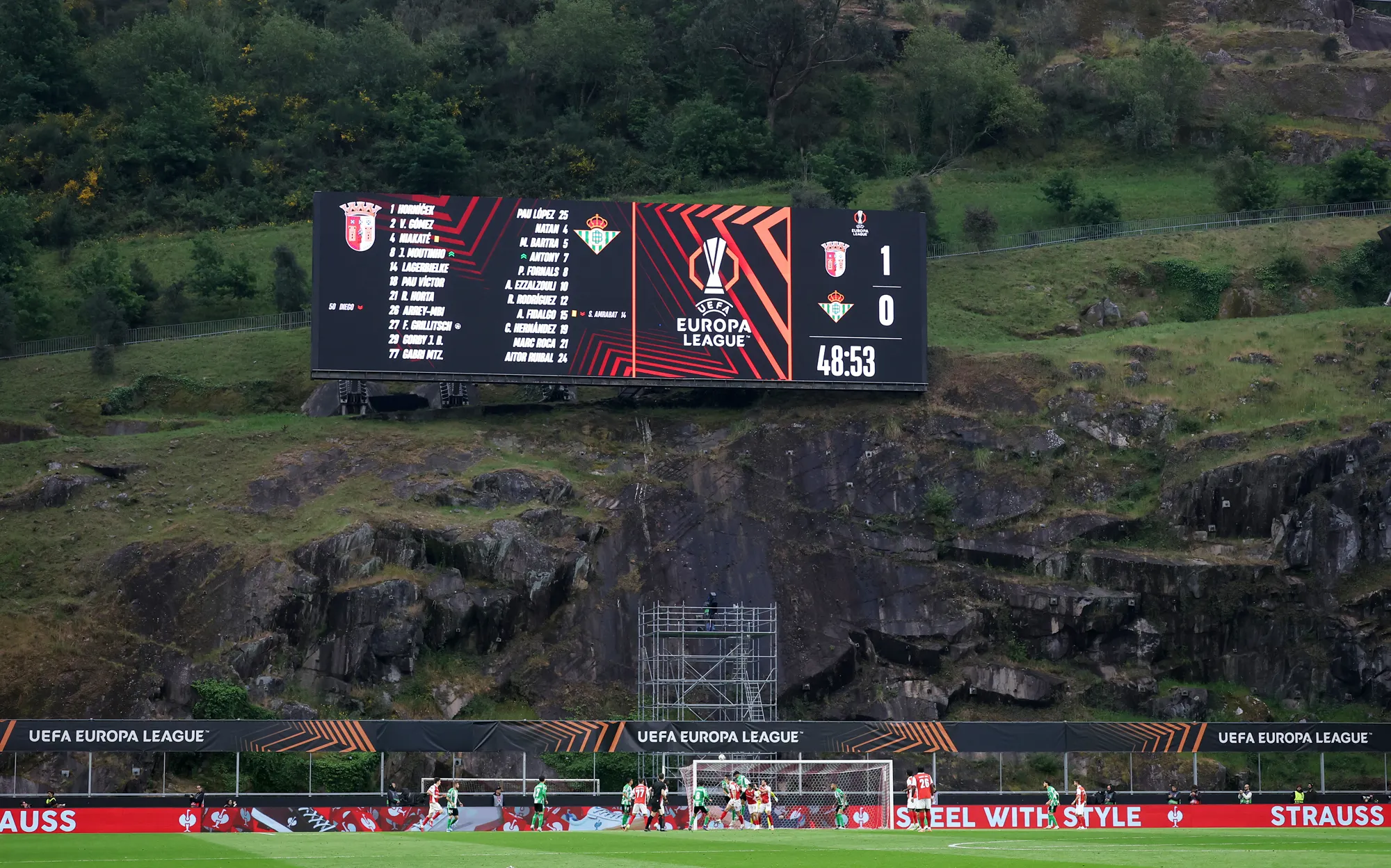 La denuncia del Betis de Pellegrini tras el duelo contra el Braga en Portugal. (Foto: Getty Images)