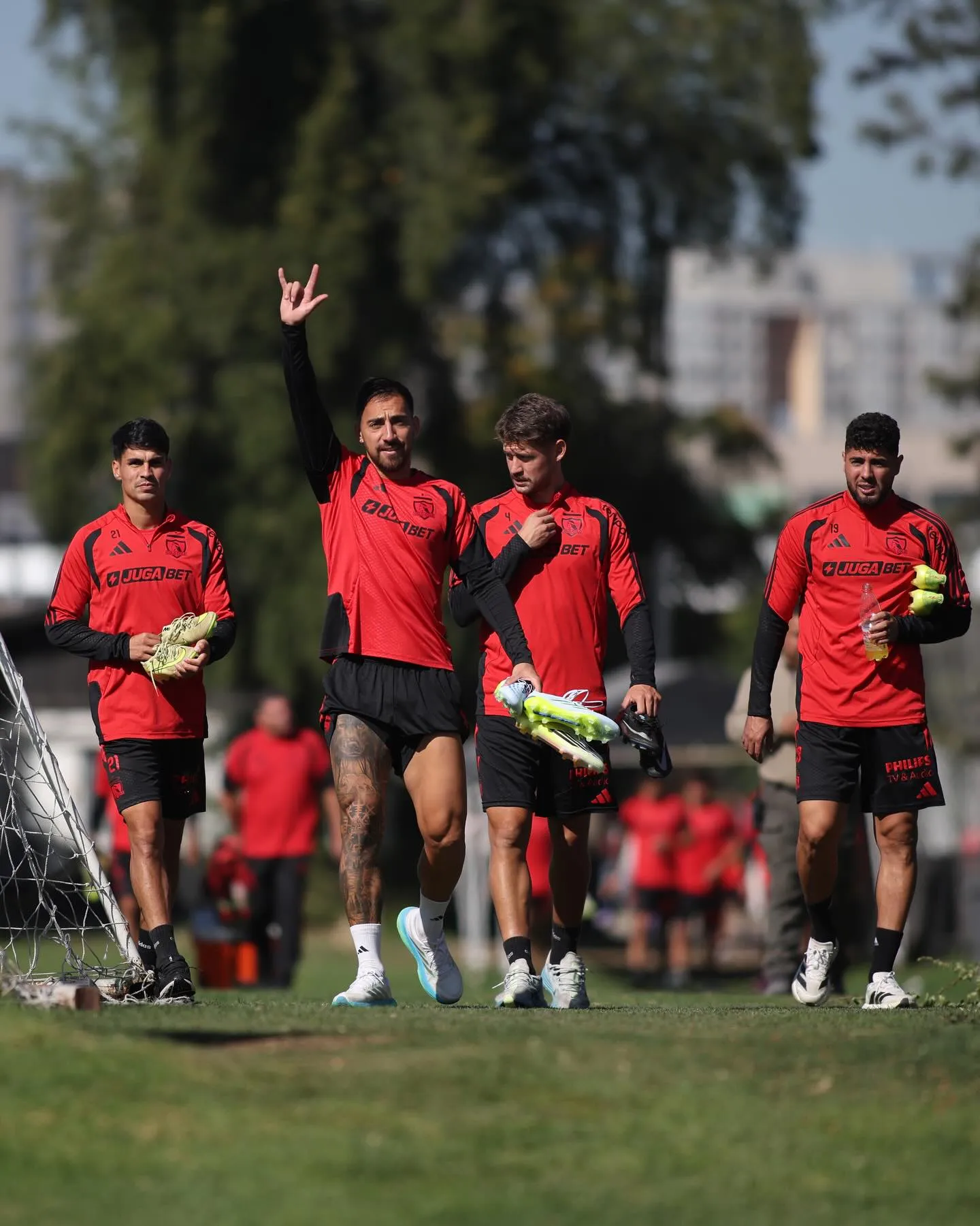 Javier Correa volvió y con todo en Colo Colo luego de su gol ante Colchagua. Foto: Colo Colo.