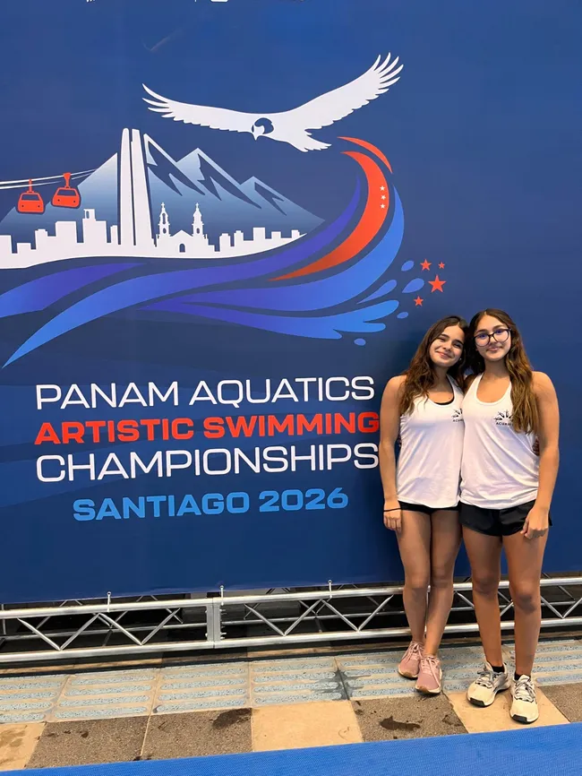 Participan del PanAm Aquatics Artistic Swimming Championships 2026 como campeonas del país en natación artística, categoría dueto juvenil.