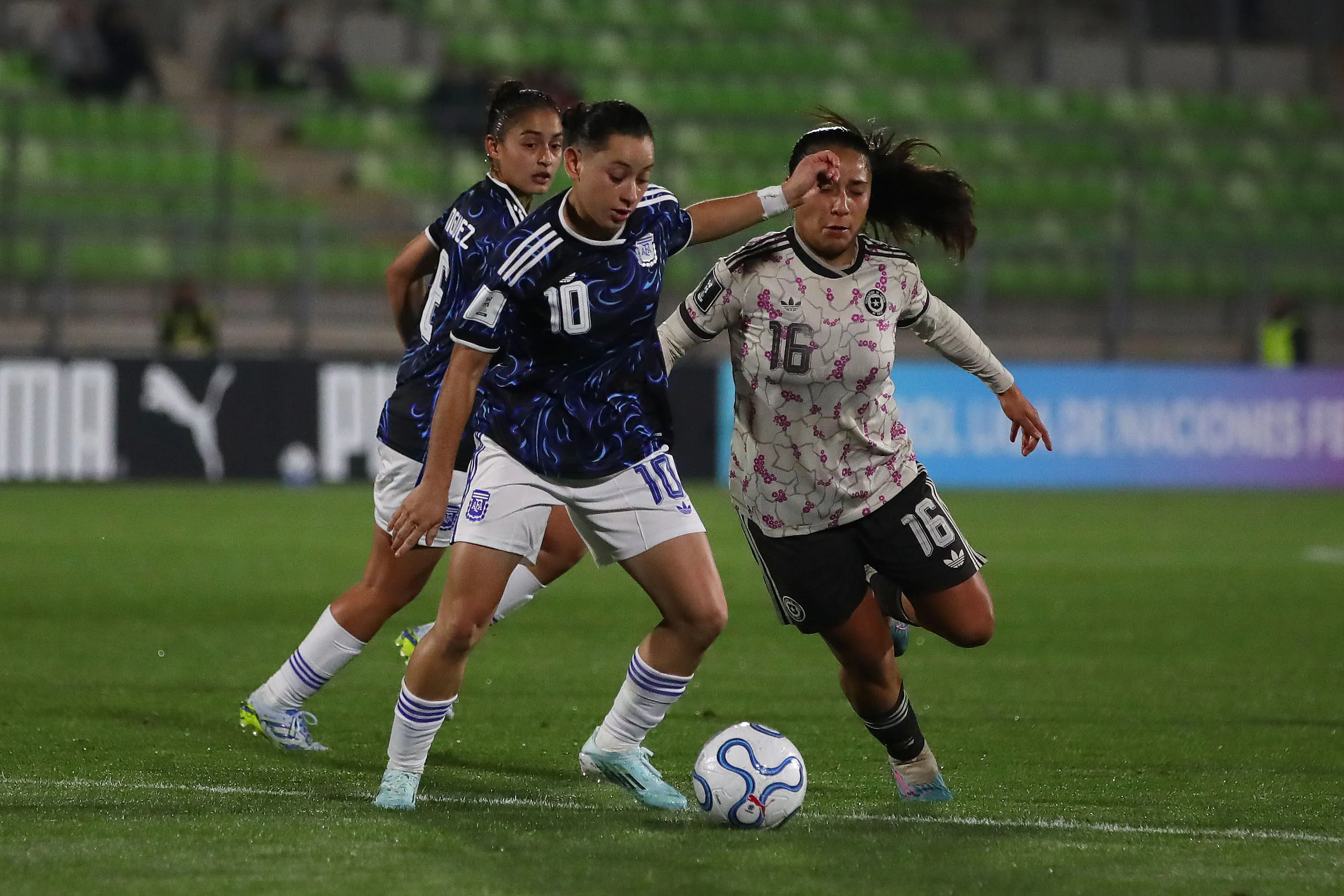 Chile perdió ante Argentina en Valparaíso. Foto: Manuel Lema/Photosport