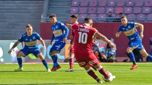 Vargas hizo el primer gol de tiro libro del año en el fútbol chileno.