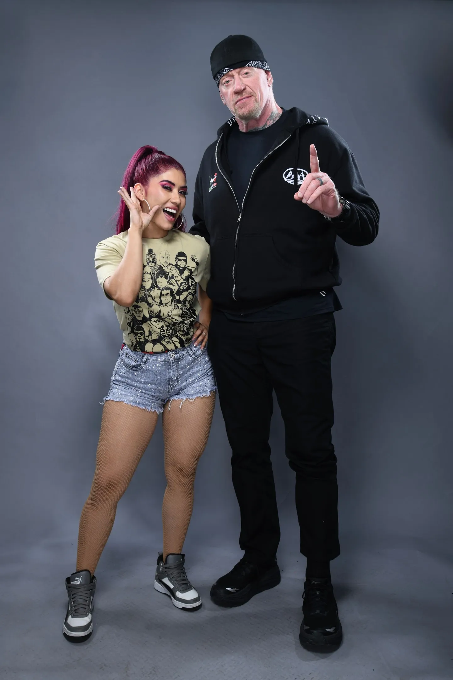 La Catalina junto a ‘The Undetaker’. (Foto: AAA)