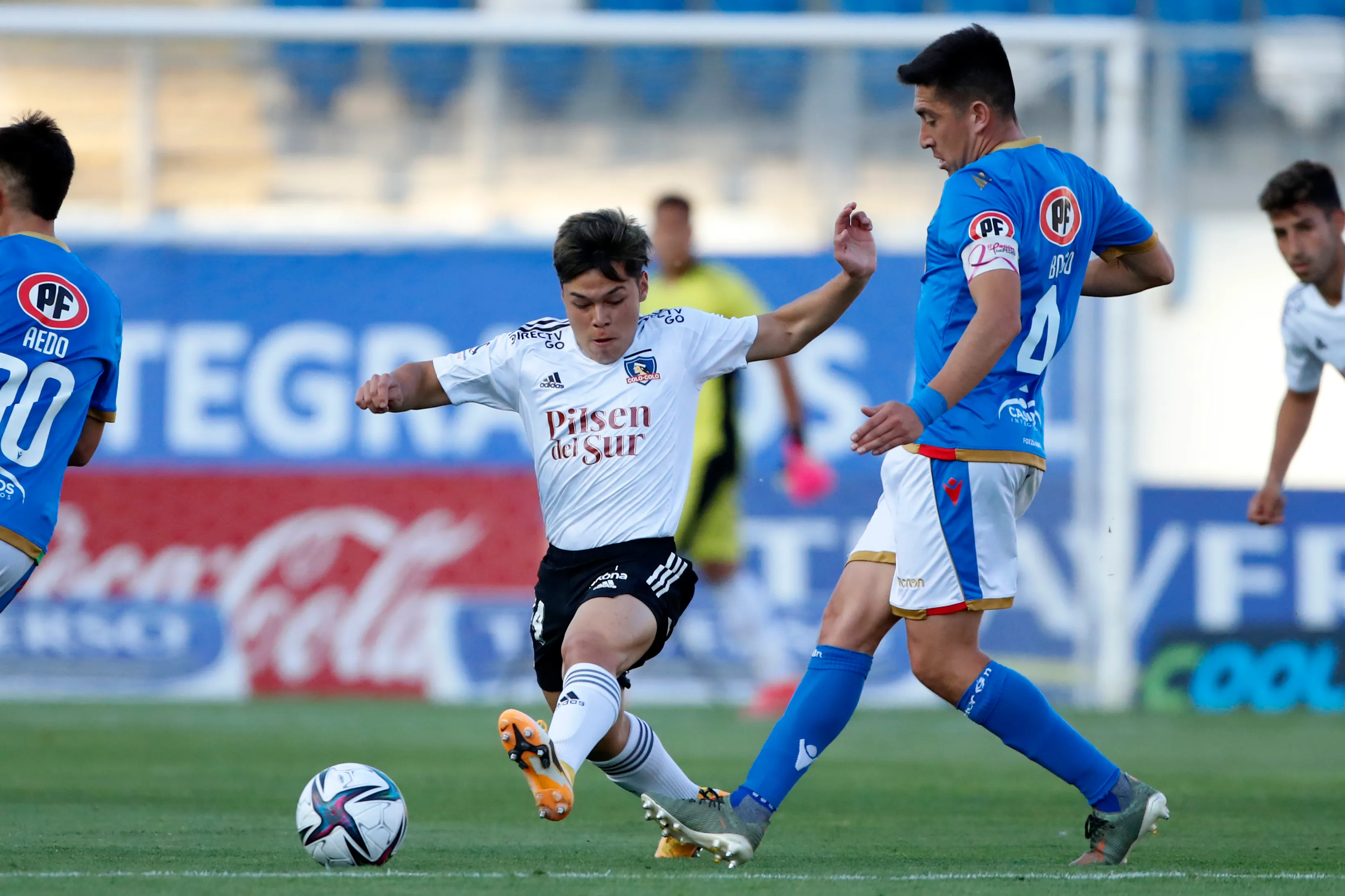 Díaz jugando en Colo Colo en 2021/Photosport