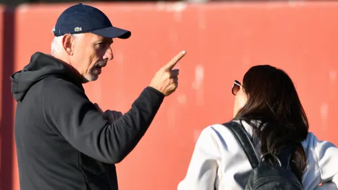 Fernando Felicevich se dejó ver en el estadio La Portada.
