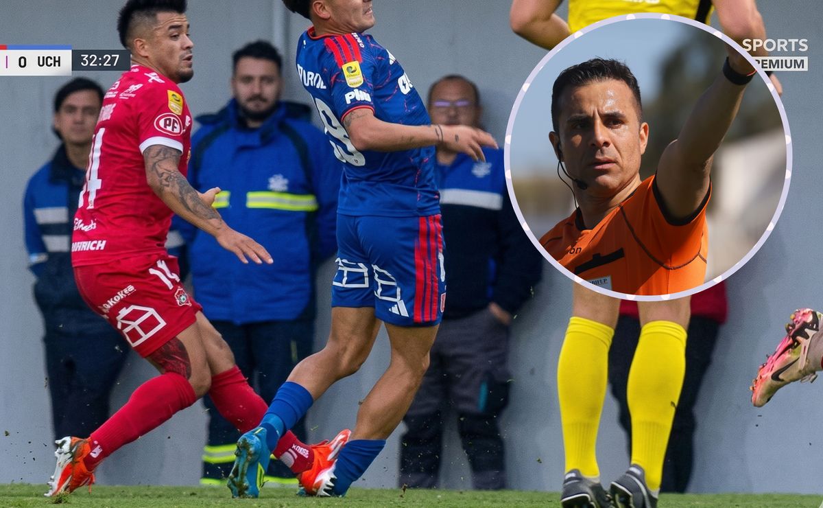 ¿Perjudican a U de Chile? La terrible patada a Javier Altamirano que ni inmutó a Piero Maza en el VAR