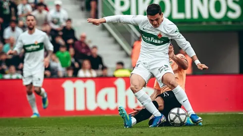 Cepeda marcó el tanto del triunfo del Elche sobre Valencia