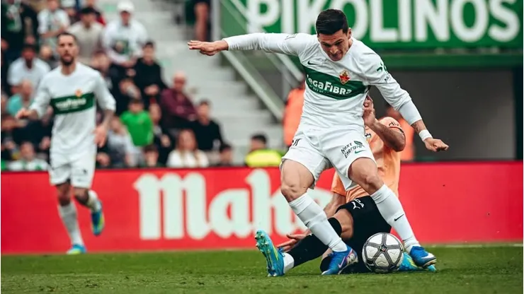 Cepeda marcó el tanto del triunfo del Elche sobre Valencia