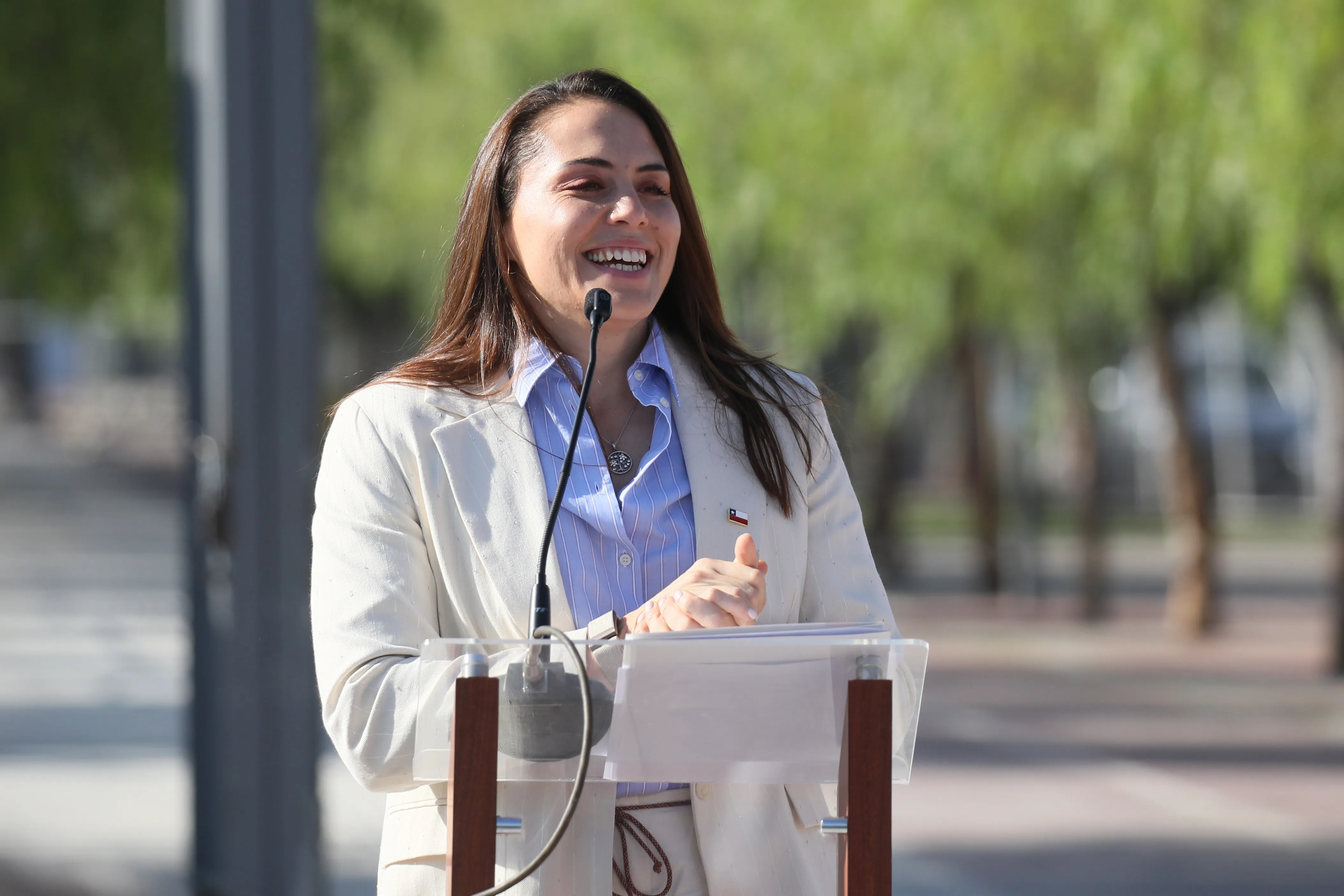 La ministra del Deporte, Natalia Duco, está en Panamá. Foto: Dragomir Yankovic/Aton Chile