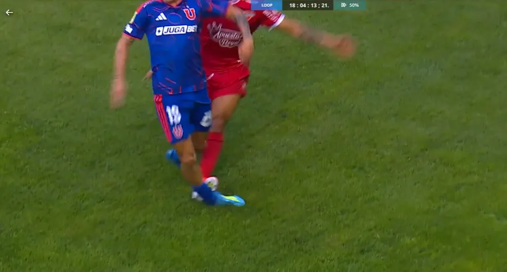 La fuerte entrada de Campusano sobre Altamirano en la U.