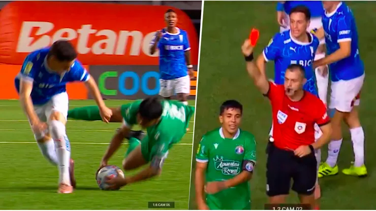 Marco Collao recibió la roja y permitió el triunfo de la UC