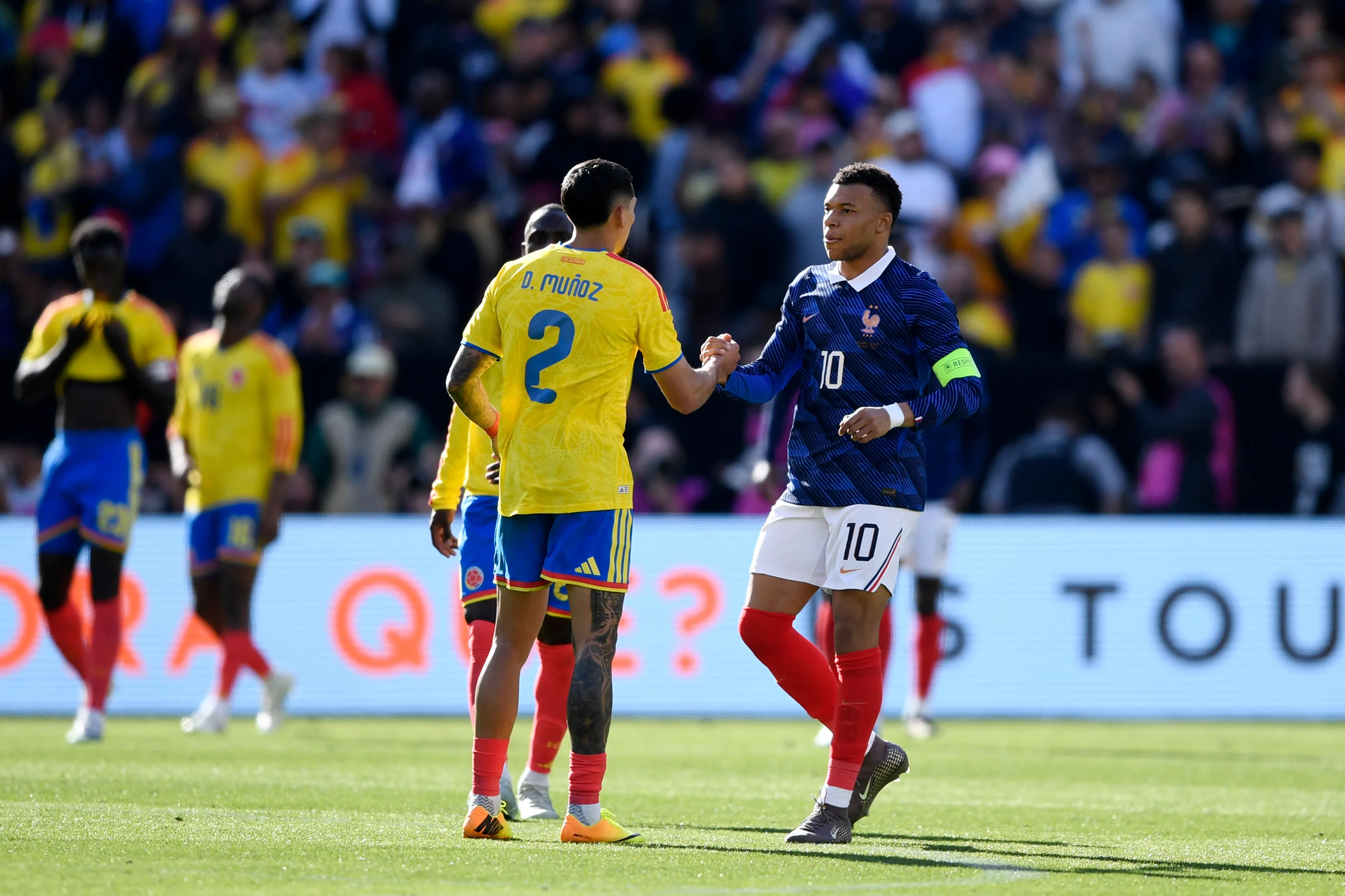 Mbappé en el último amistoso de Francia ante Colombia