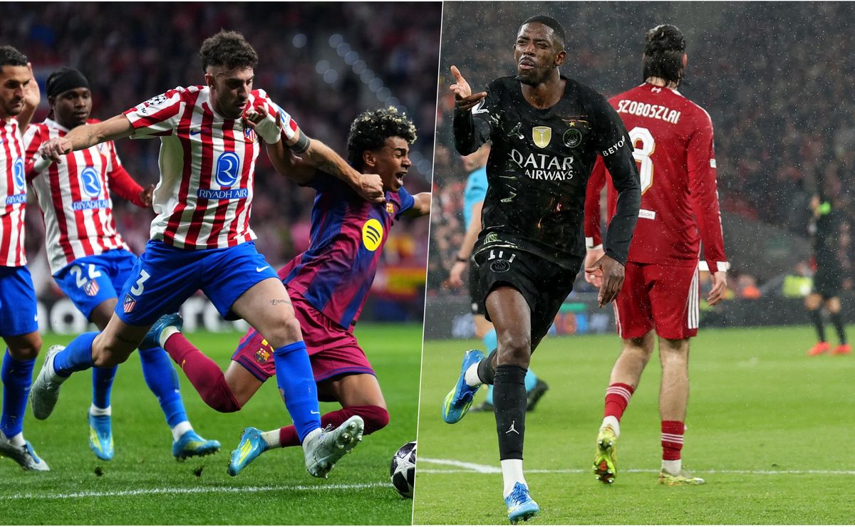Atlético Madrid y PSG a semifinales de Champions League eliminado a Barcelona y Liverpool