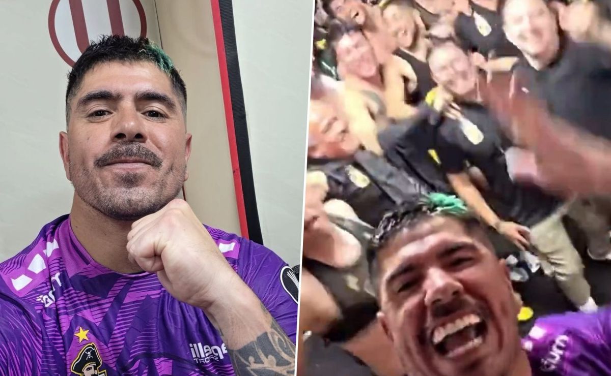 Diego Sánchez lideró los festejos de Coquimbo Unido tras su victoria en Perú
