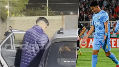 El ex Colo Colo se tuvo que retirar en auto de La Cisterna.