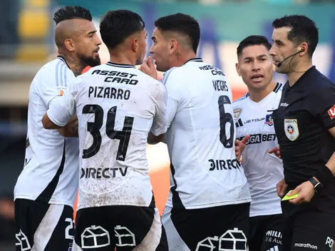 Vidal mandó "a tercera división" a árbitro del Colo Colo-Palestino