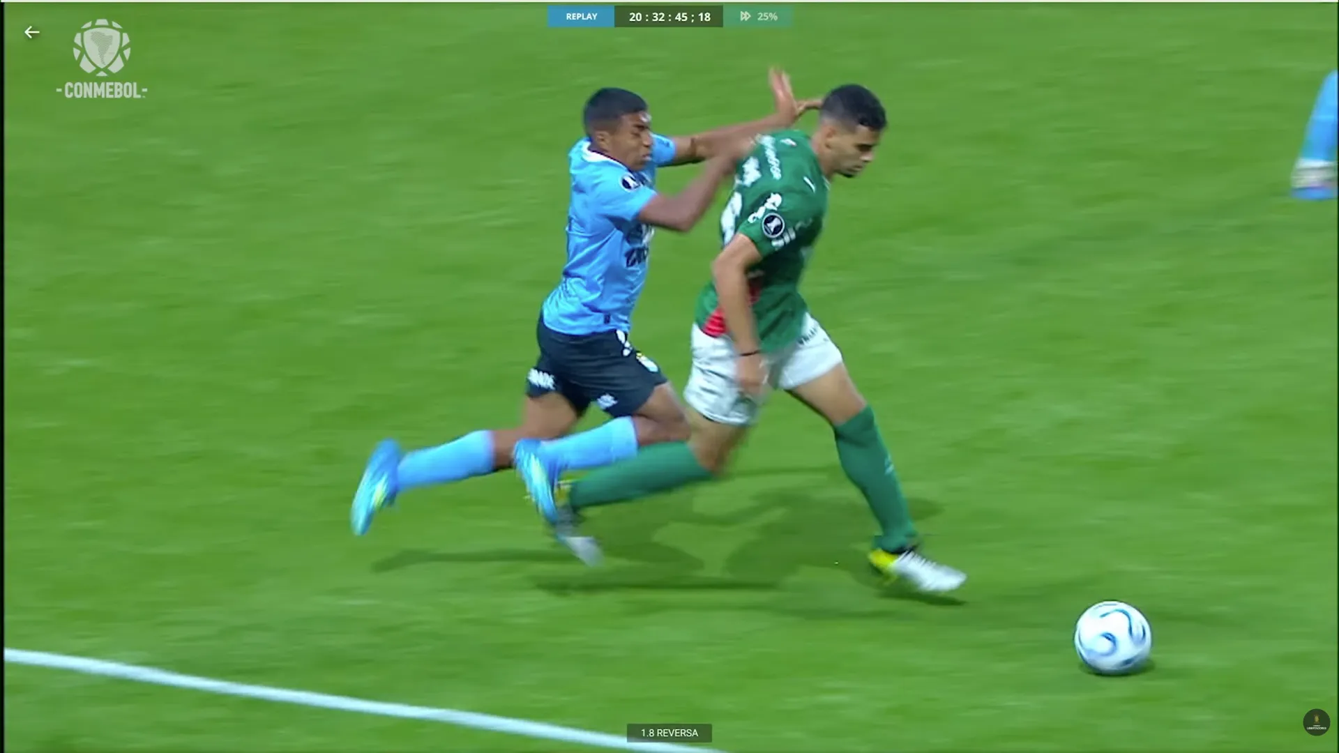 El VAR llamó a Piero Maza por esta jugada: cobró penal | Conmebol