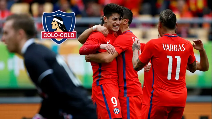 El jugador en su mejor momento anotando por la Roja.