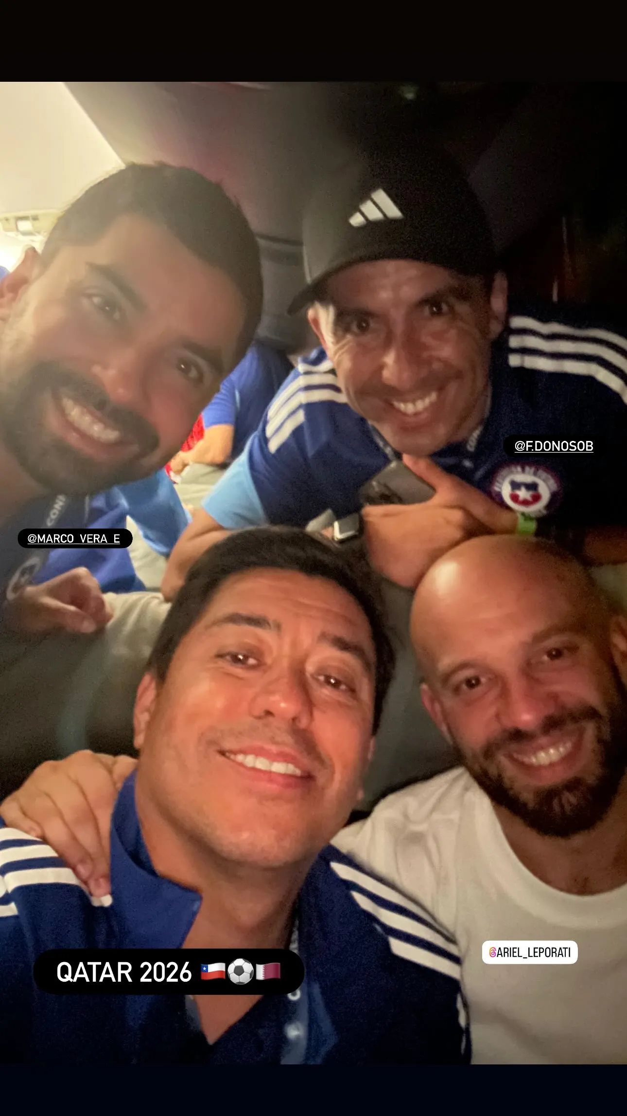 Nicolás Córdova festeja clasificación de Chile al Mundial Sub 17 (Instagram)