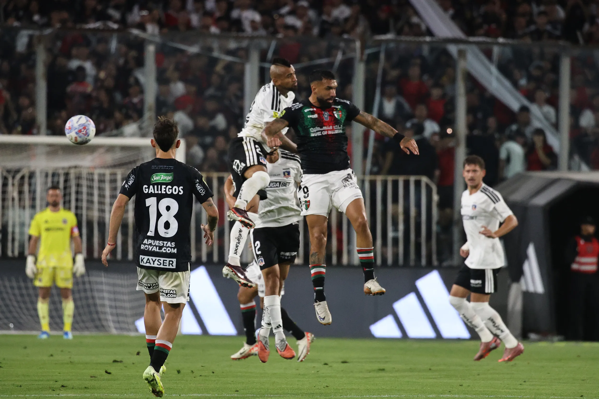 Arturo Vidal destrozó a Palestino pese a que le ganó a Colo Colo. Foto: Photosport.