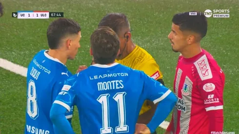 Clemente Montes recibió dos amarillas y se fue expulsado.