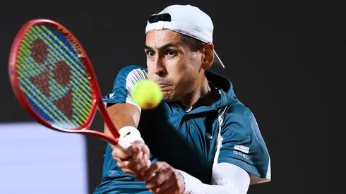 Tabilo sale a la cancha en Madrid.