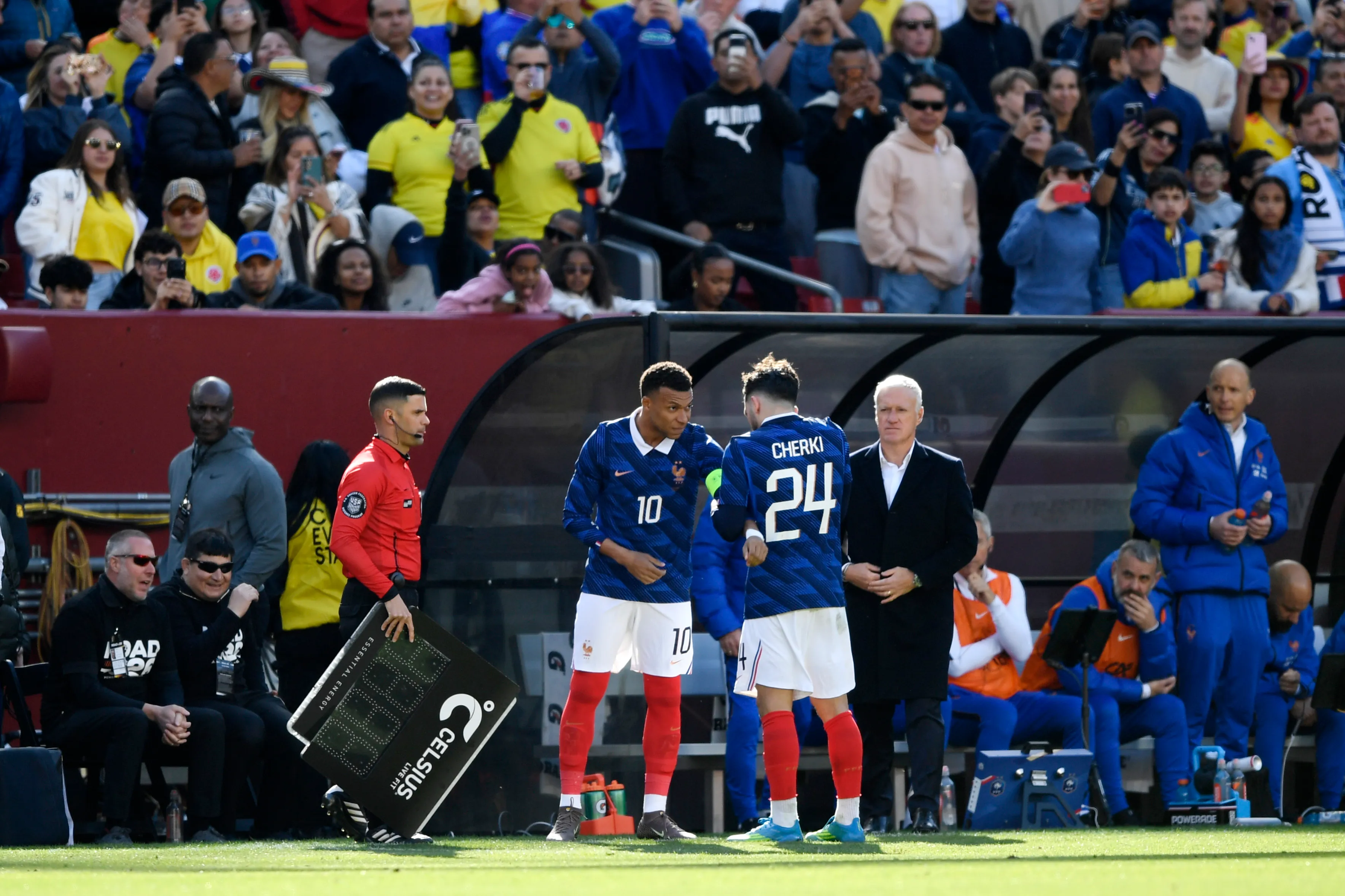 Mbappé lidera la delantera de Francia mientras que Cherki es parte del recambio (Getty)