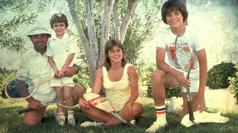 La familia del talentoso ahora ex tenista.