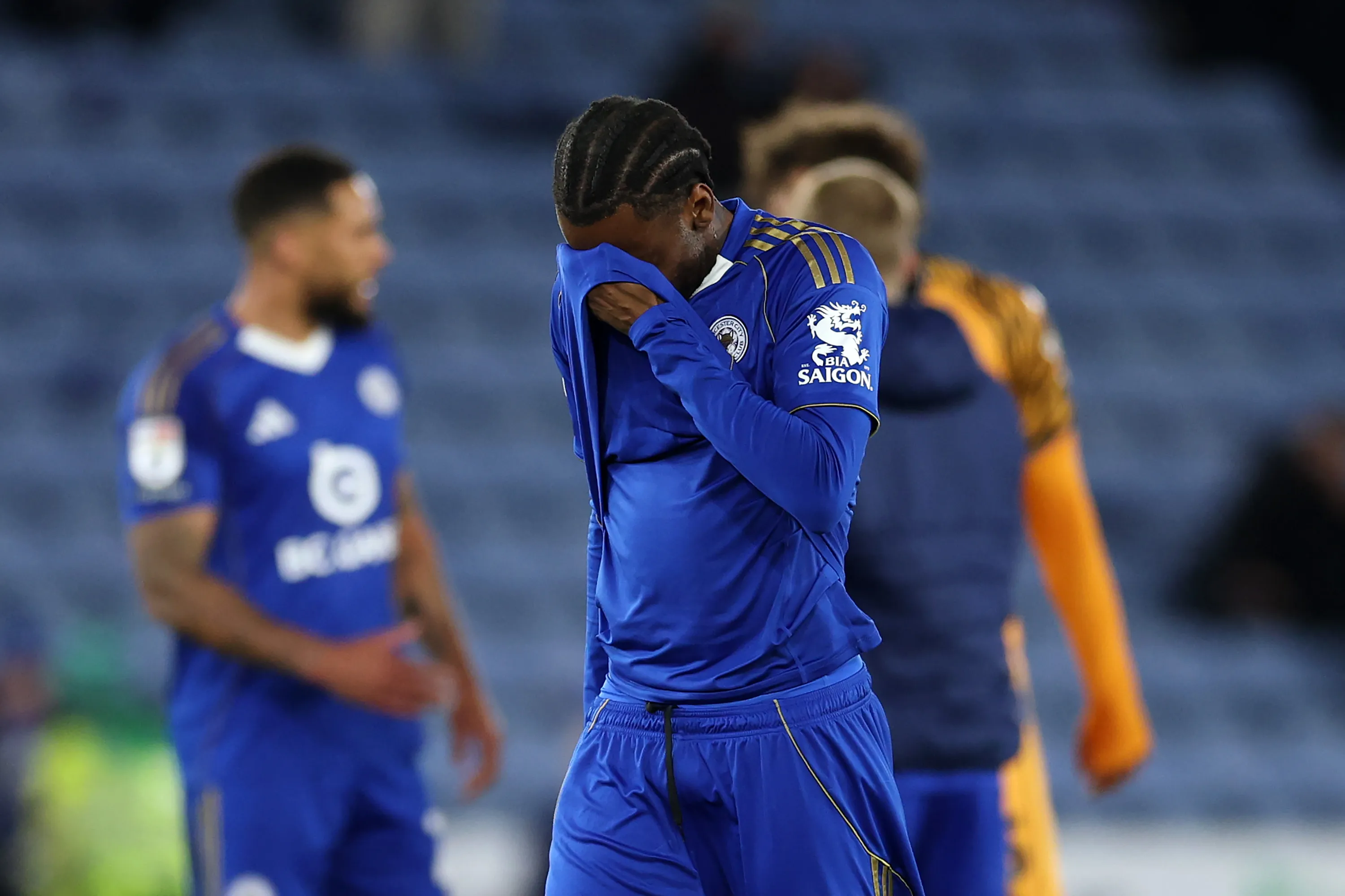 Stephy Mavididi no pudo contener la pena tras el final. (Photo by Michael Regan/Getty Images)