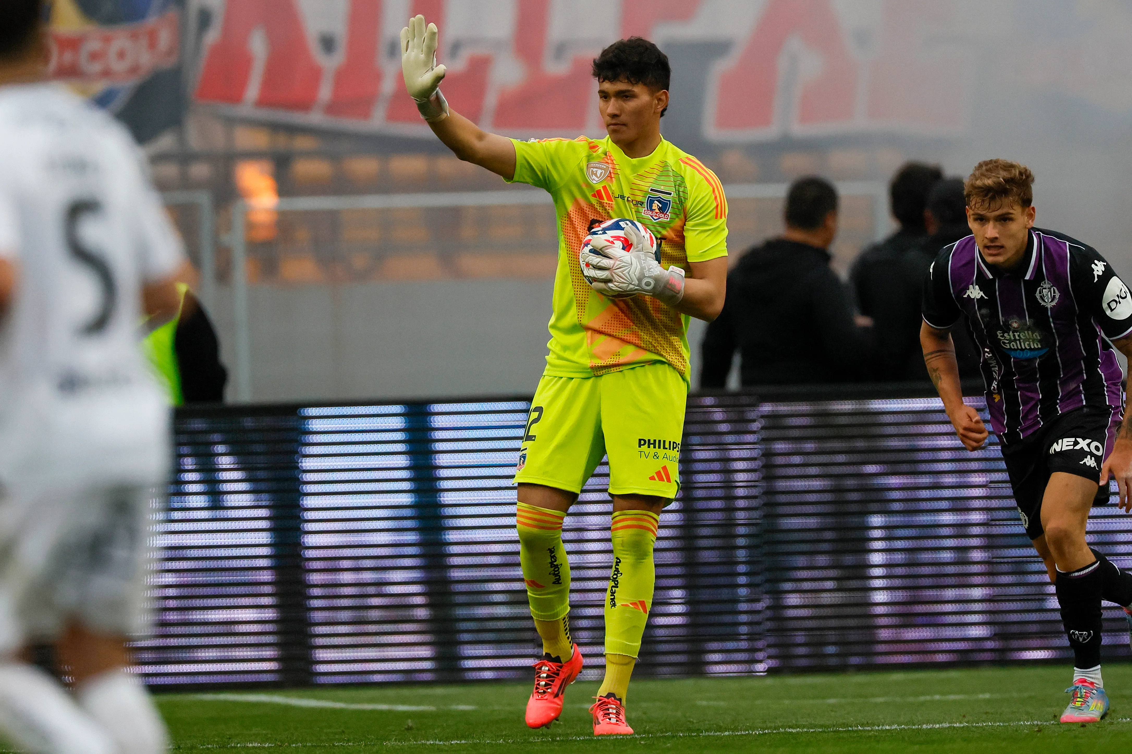 Eduardo Villanueva jugó un amistoso ante el Real Valladolid. (Andres Pina/Photosport).