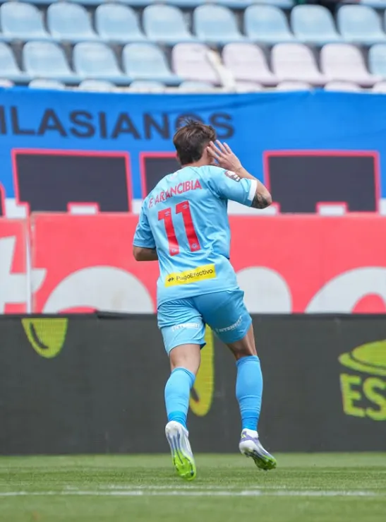 Francisco Arancibia celebra uno de sus goles en el fútbol peruano. (Foto: Deportivo Garcilaso).