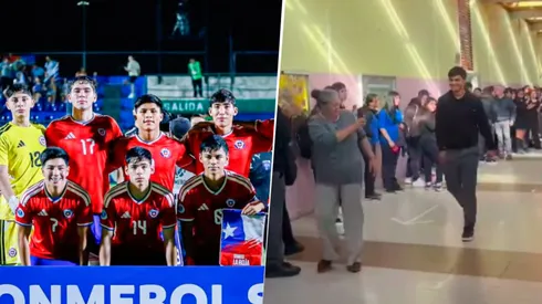 El joven volante de la Roja fue ovacionado en su colegio