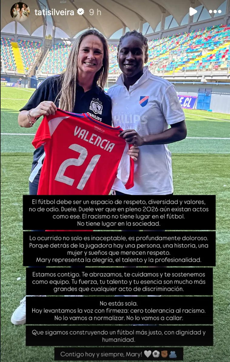 El mensaje de Tatiele Silveira a Mary Valencia | Instagram